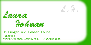 laura hohman business card